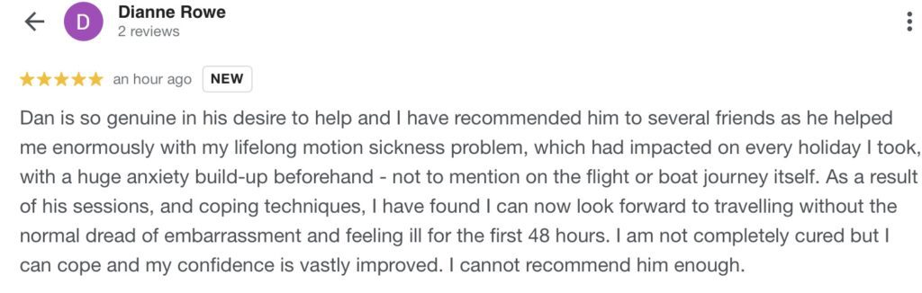 Google anxiety hypnotherapy review