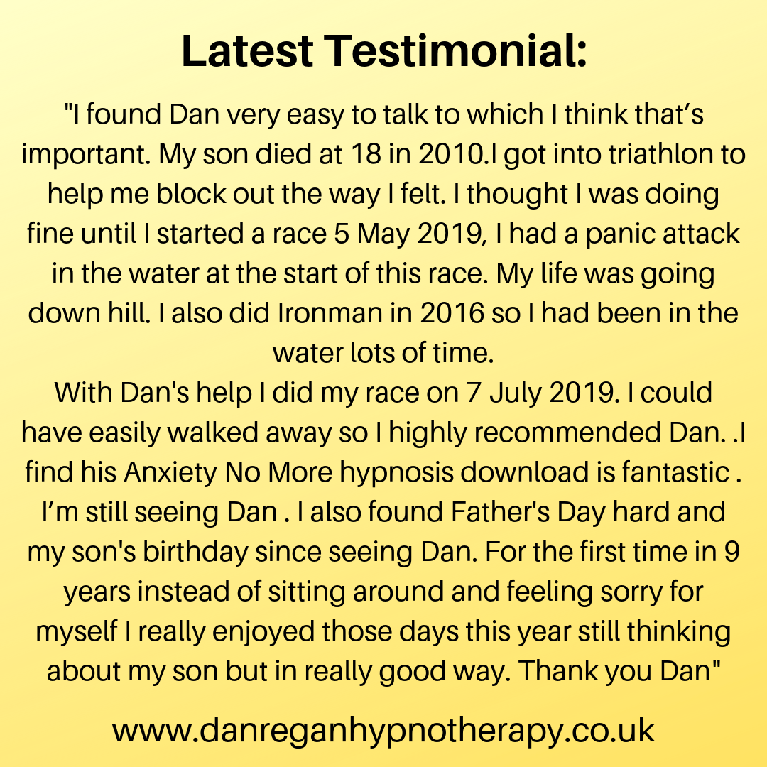 anxiety hypnotherapy in ely testimonial review