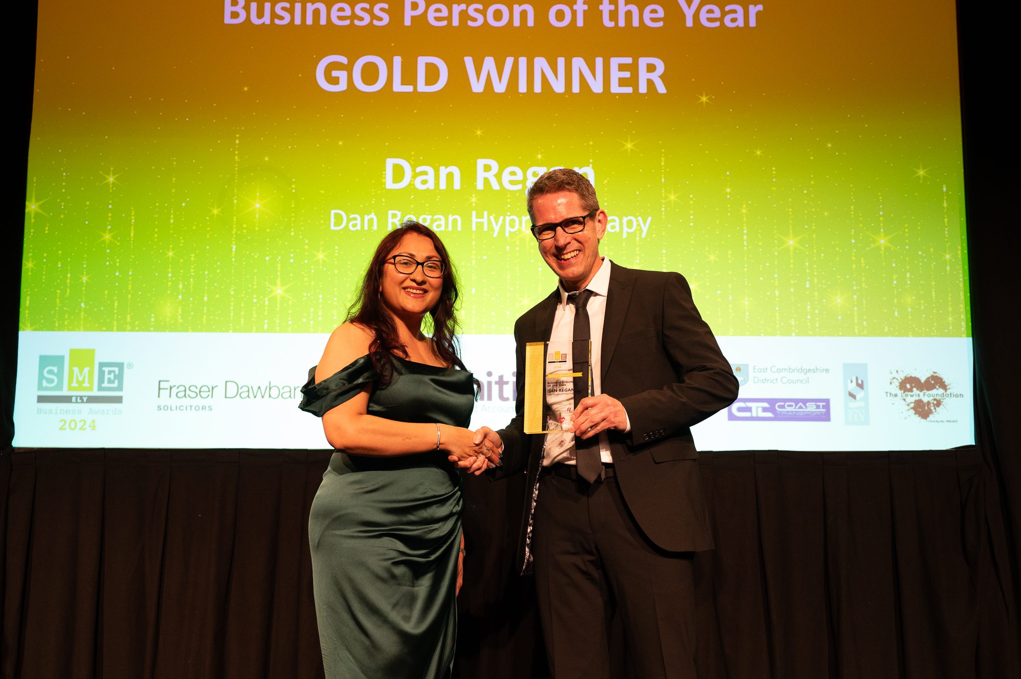 Ely Business Person of the Year - Dan Regan Hypnotherapu