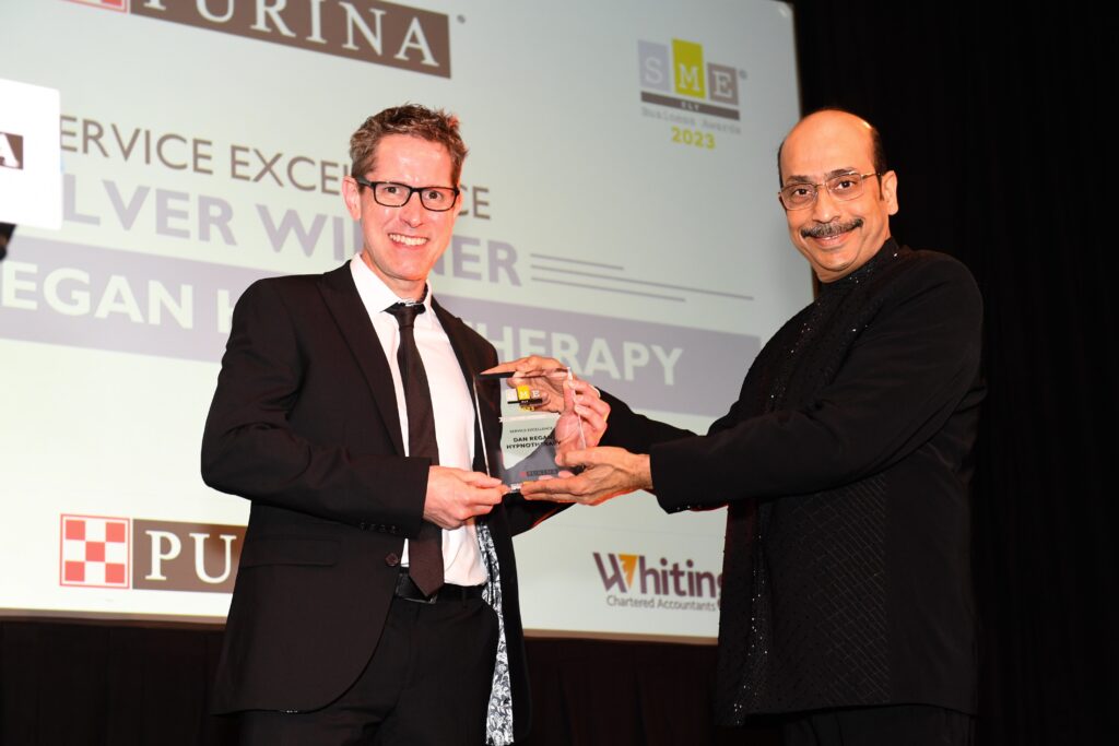 SME Ely Awards Night Dan Regan Hypnotherapy