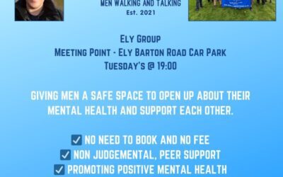 Men Walking and Talking Ely Group