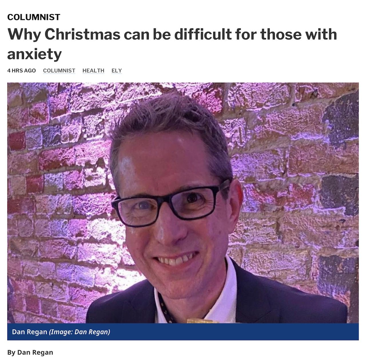 Christmas Anxiety in Ely - Dan Regan Hypnotherapy