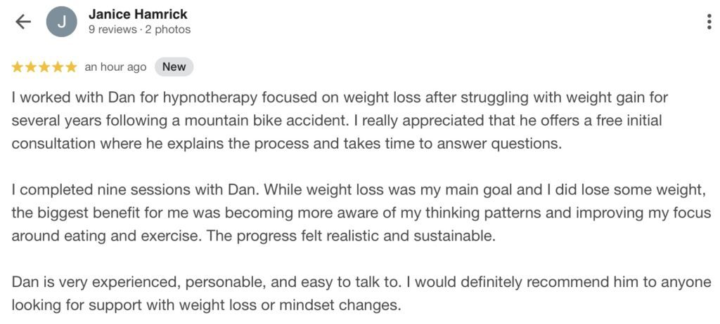 Weight Loss Hypnotherapy