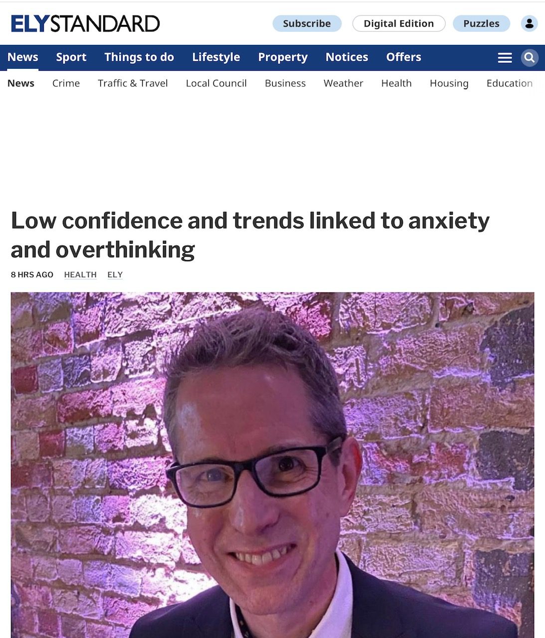 Low Confidence and Anxiety