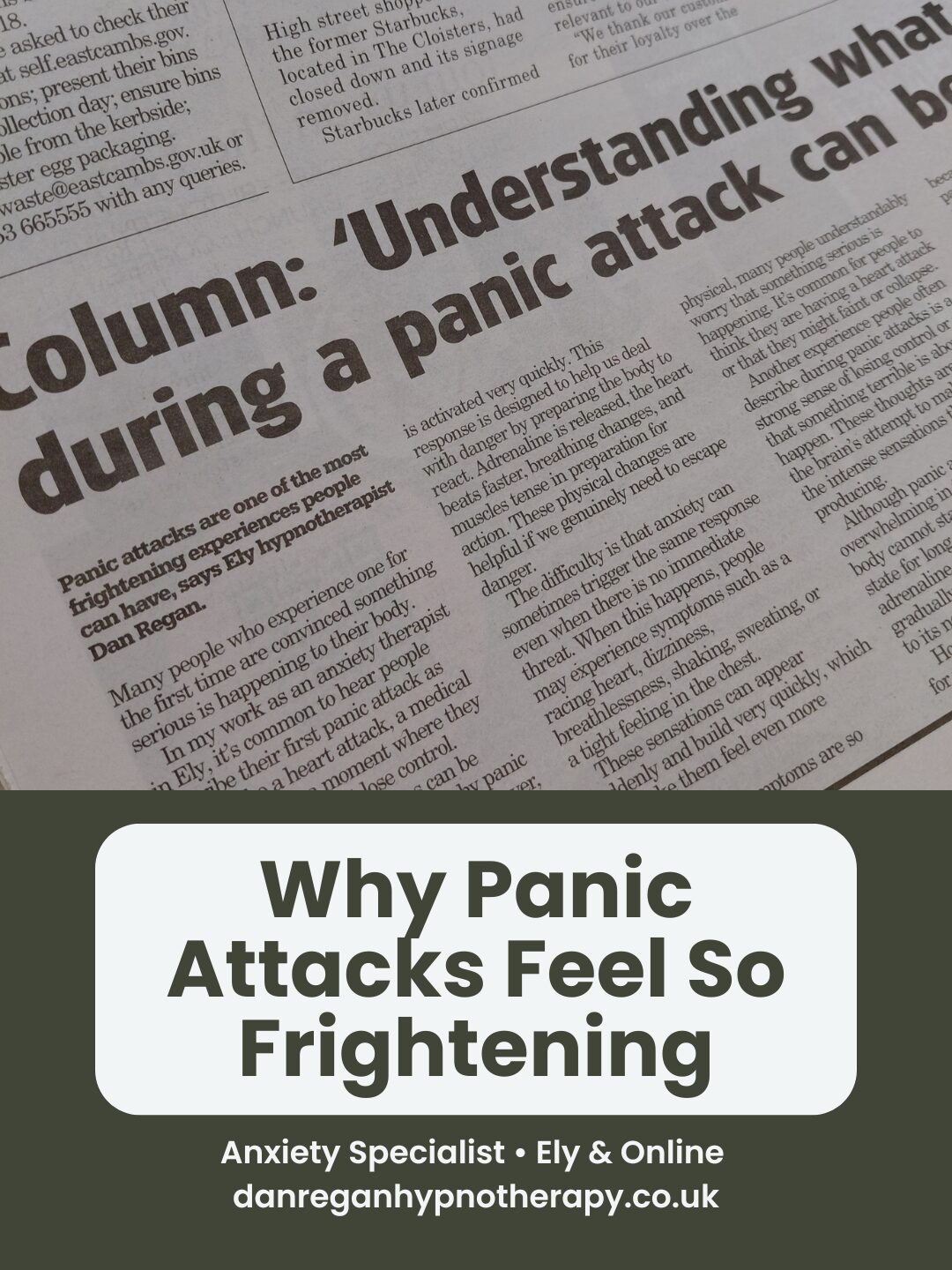 Why Panic Attacks Feel So Frightening - Ely Standard
