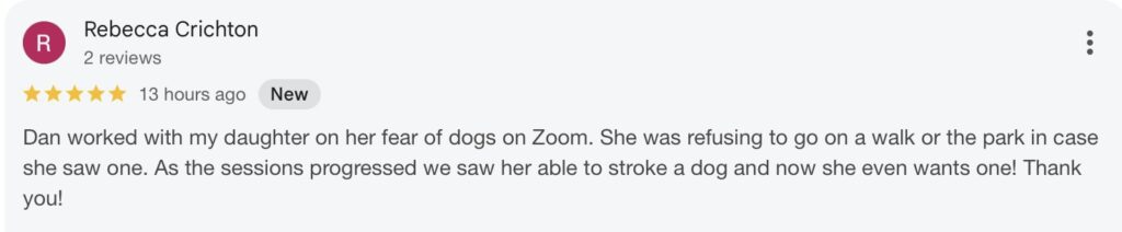 Fear of Dogs Hypnotherapy Review