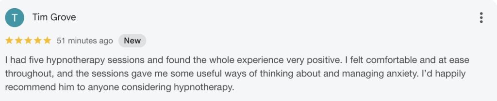 Managing Anxiety Review - Anxiety Therapy and Hypnotherapy in Ely