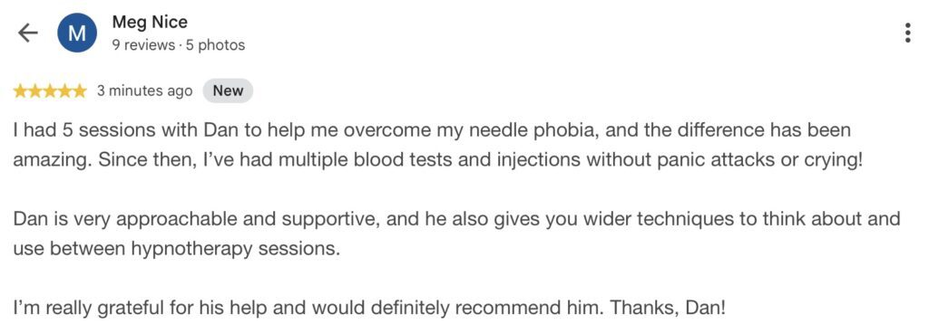 Overcoming Needle Phobia with Hypnotherapy